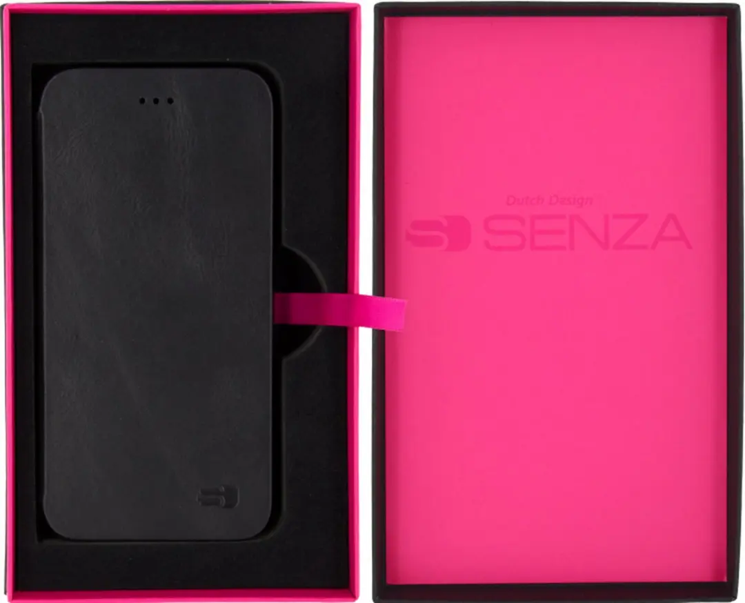 Senza Pure Skinny Serie BKLCS1024 iPhone 6/6s Hoesje - Echt Leer - 3 Pasjes - Zwart - afbeelding 6 van 6