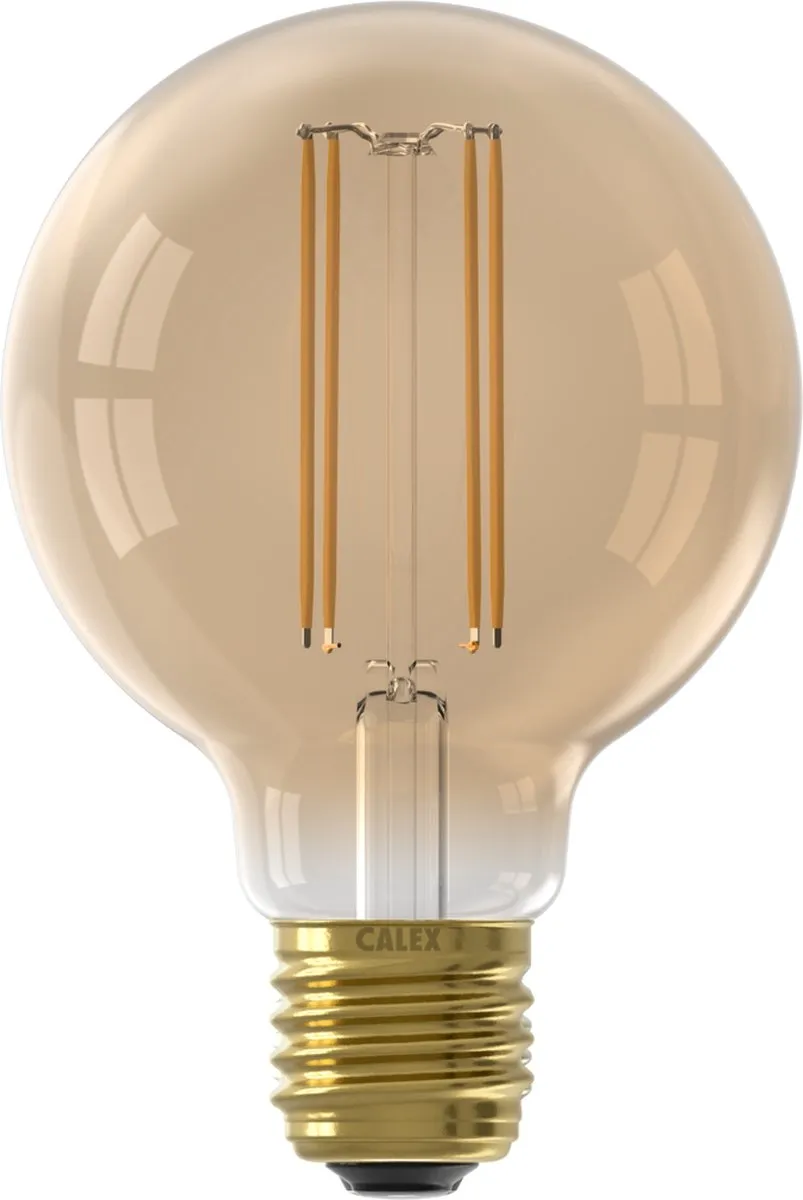 Calex Filament LED G80 E27 4W - Goud - 2100K Warm Wit