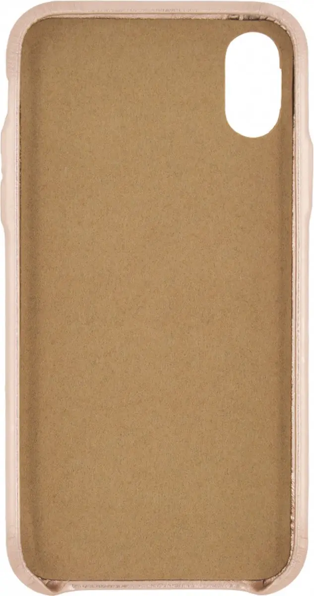 Senza Glam Leather Cover iPhone Xs - Roze - LEACVR1043