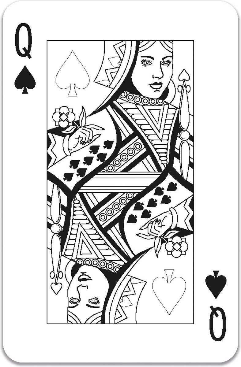 Colour-In Speelkaarten King/Queen of Colours