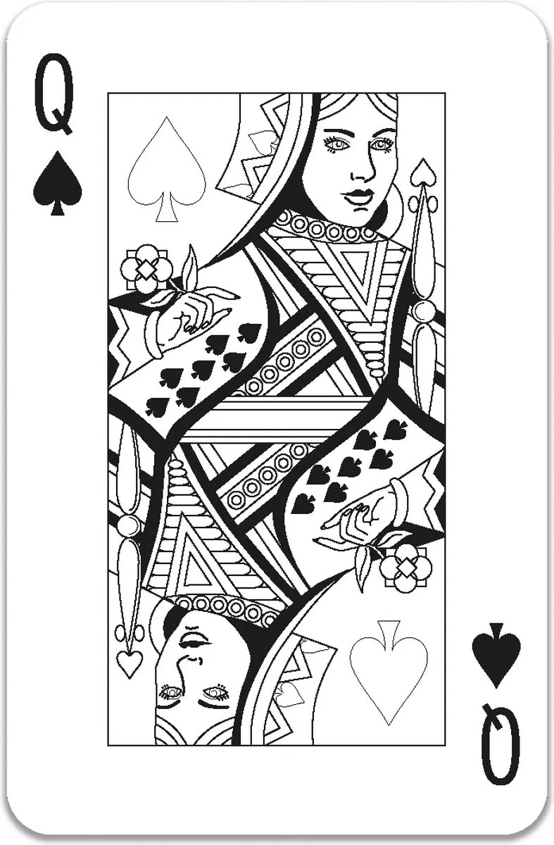Tactic Colour-In Speelkaarten King/Queen of Colours 54209