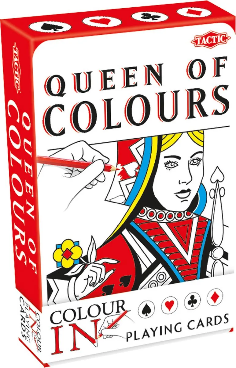 Tactic Colour-In Speelkaarten King/Queen of Colours 54209