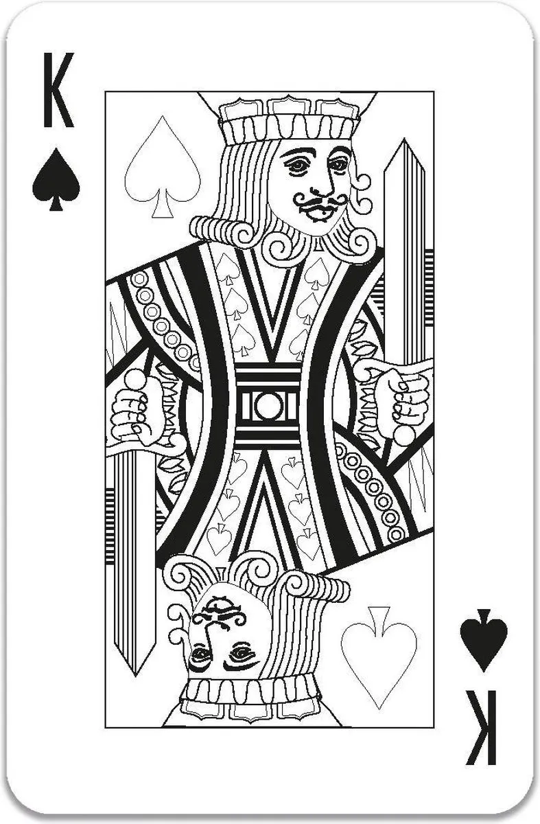 Tactic Colour-In Speelkaarten King/Queen of Colours 54209