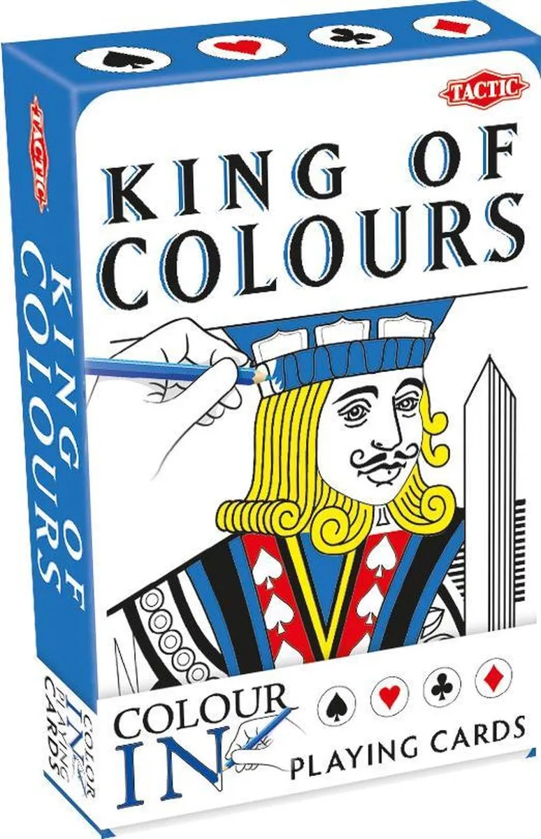 Tactic Colour-In Speelkaarten King/Queen of Colours 54209