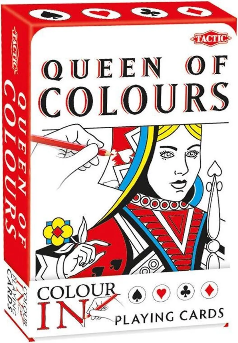 Tactic Colour-In Speelkaarten King/Queen of Colours 54209