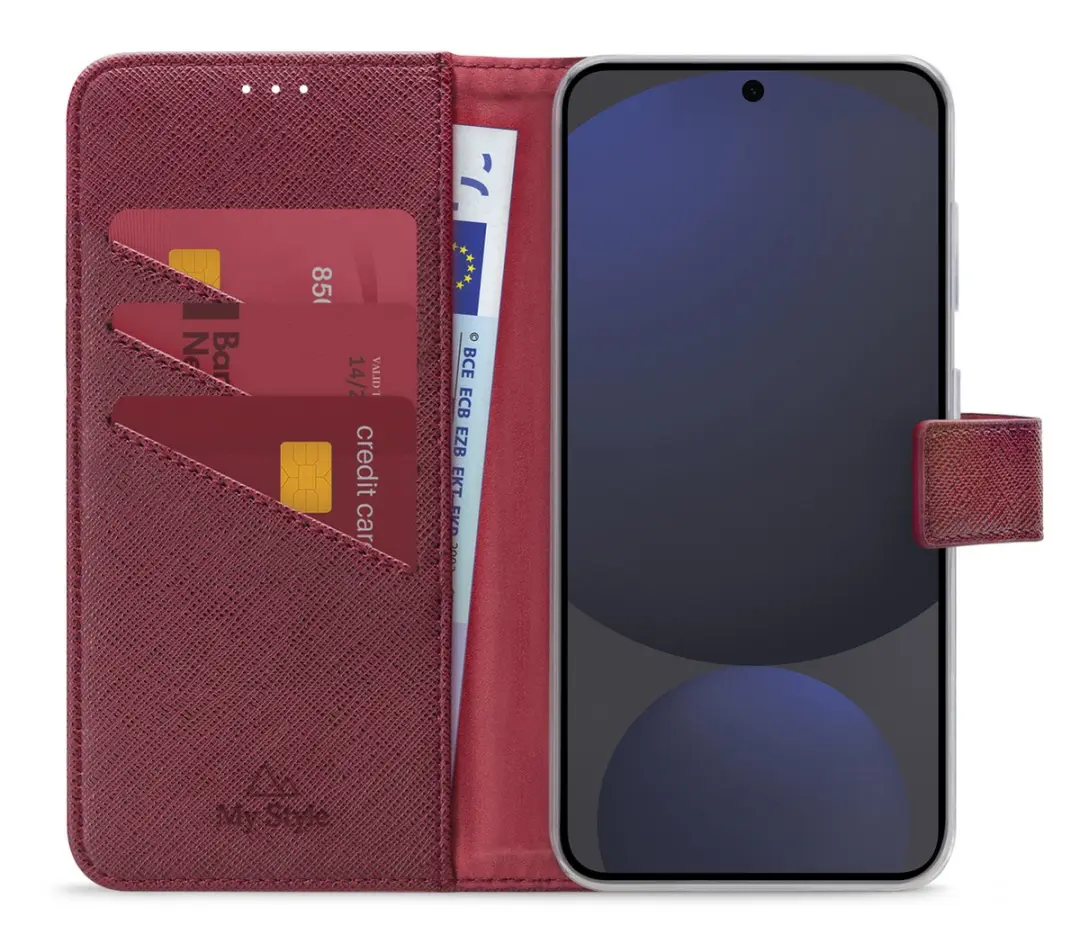 My Style MSFWLT1627 Telefoonhoesje Samsung Galaxy S24 FE - Bordeaux Rood