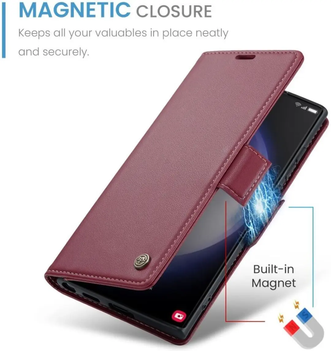 Caseme 023 Hoesje Samsung Galaxy S23 Ultra - Rood