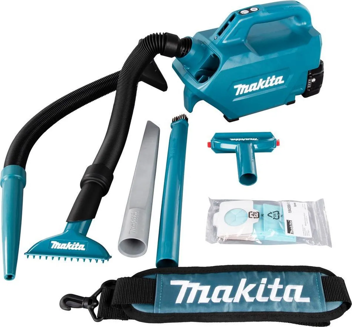 Makita DCL184RF Accu Stofzuiger 18V - 0,5L - Zwart/Blauw