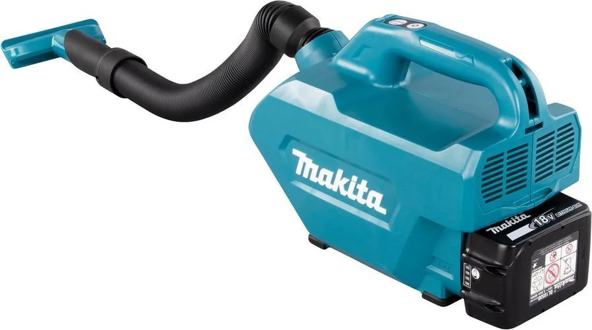Makita DCL184RF Accu Stofzuiger 18V - 0,5L - Zwart/Blauw - afbeelding 6 van 6