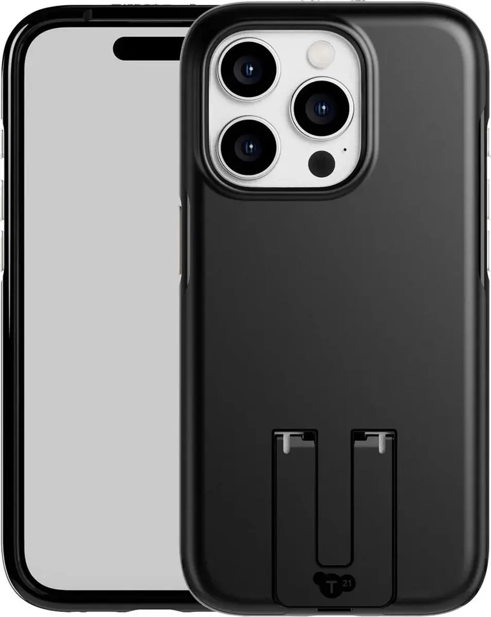 Tech21 EvoCrystal Kick Backcover iPhone 15 Pro Max - Zwart