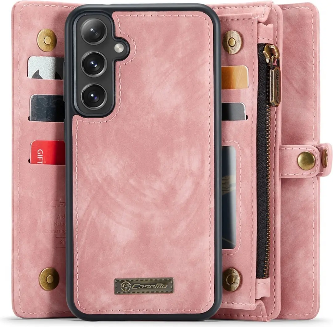 Caseme 008 Hoesje Samsung Galaxy S24 Plus - Roze - 8 Pasjes - afbeelding 6 van 6