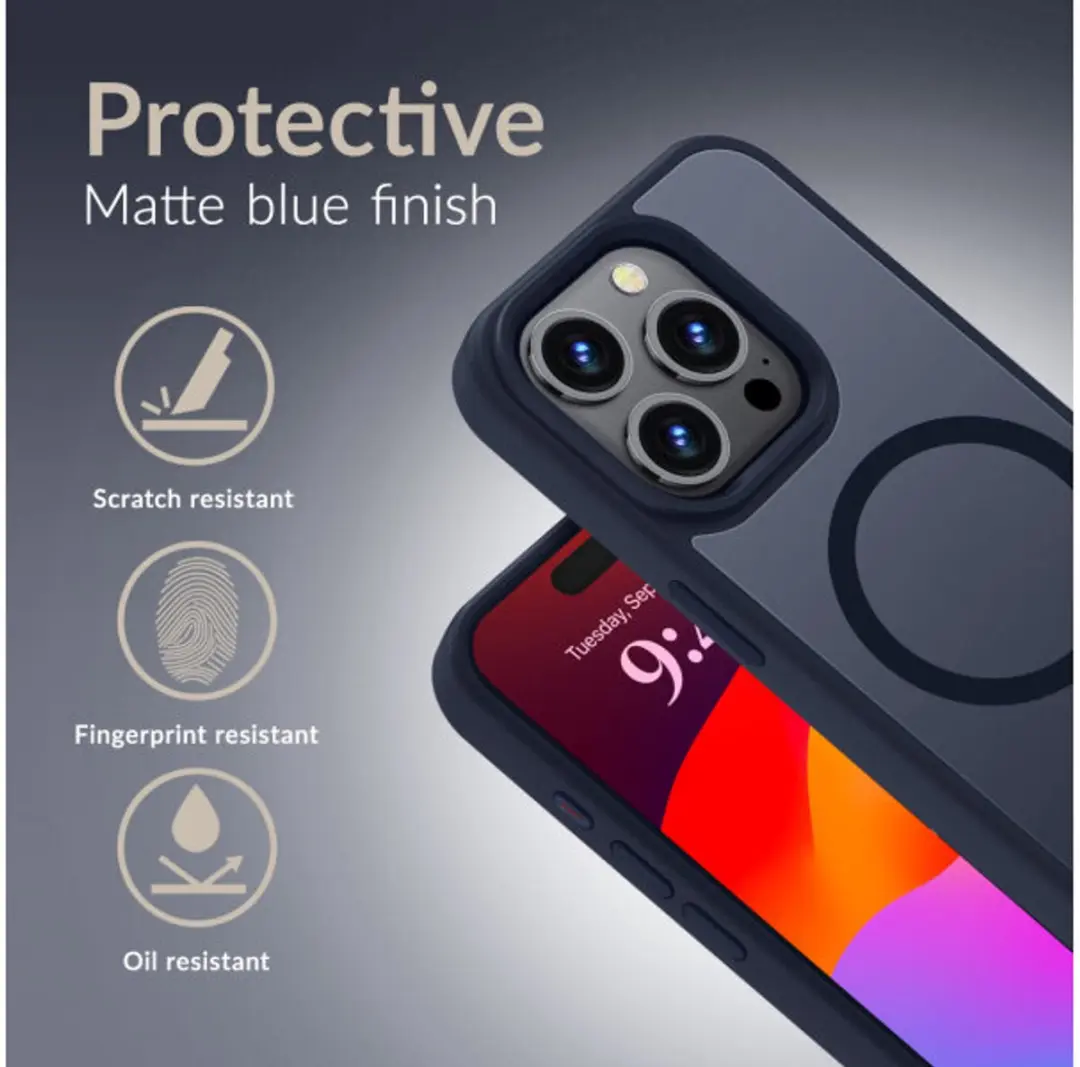Mobilize Compatible Hybrid Pro Case iPhone Air - Blauw - MOB-MCHPCBL-IPH17AIR