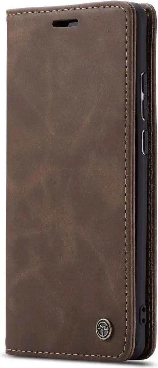Caseme Book Case Donkerbruin - Samsung Galaxy A10 Hoesje - 2 Pasjes