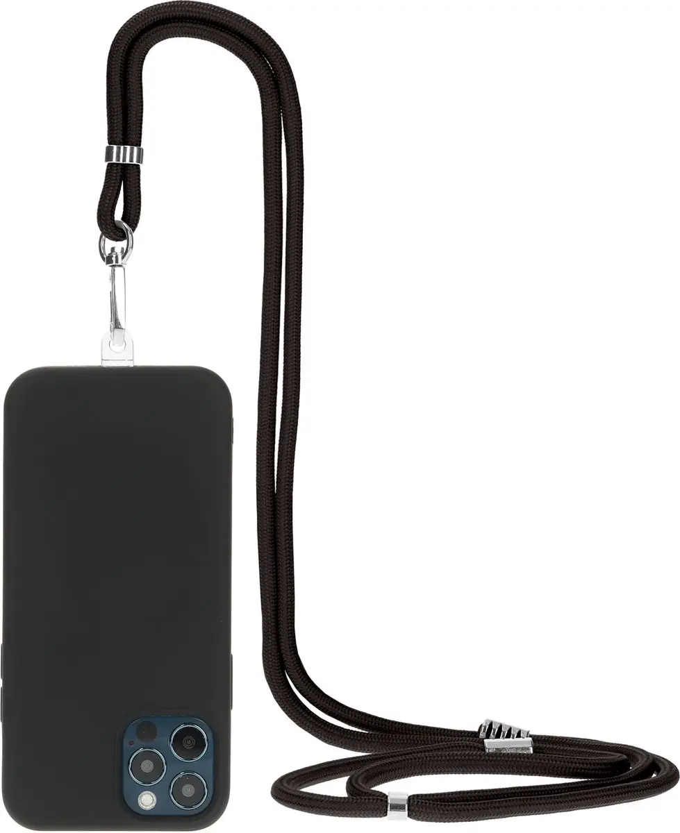 Mobiparts Universeel Telefoonkoord 1.5m - Zwart