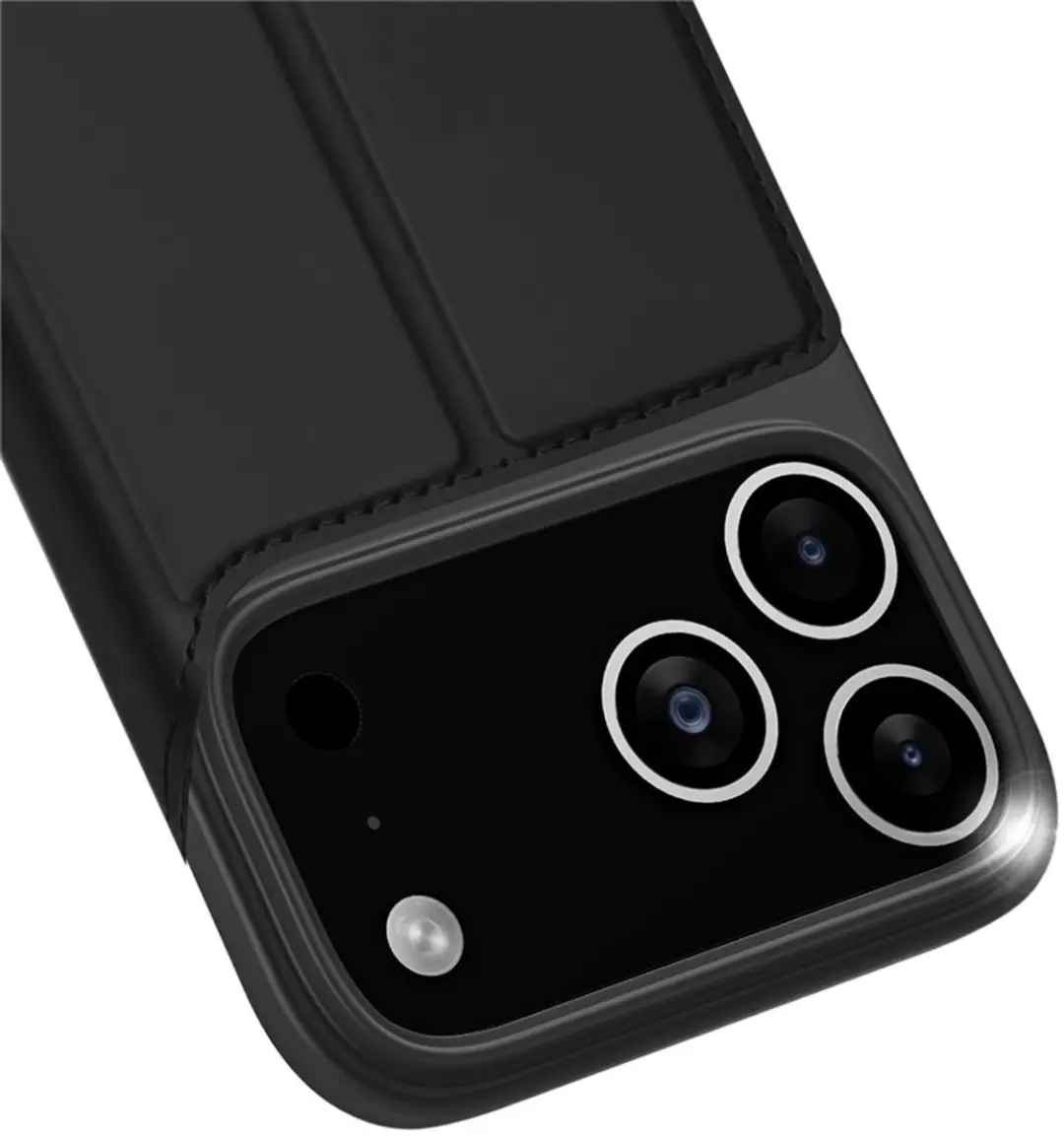 Dux Ducis iPhone 17 Pro Max Hoesje Slim Bookcase - Zwart