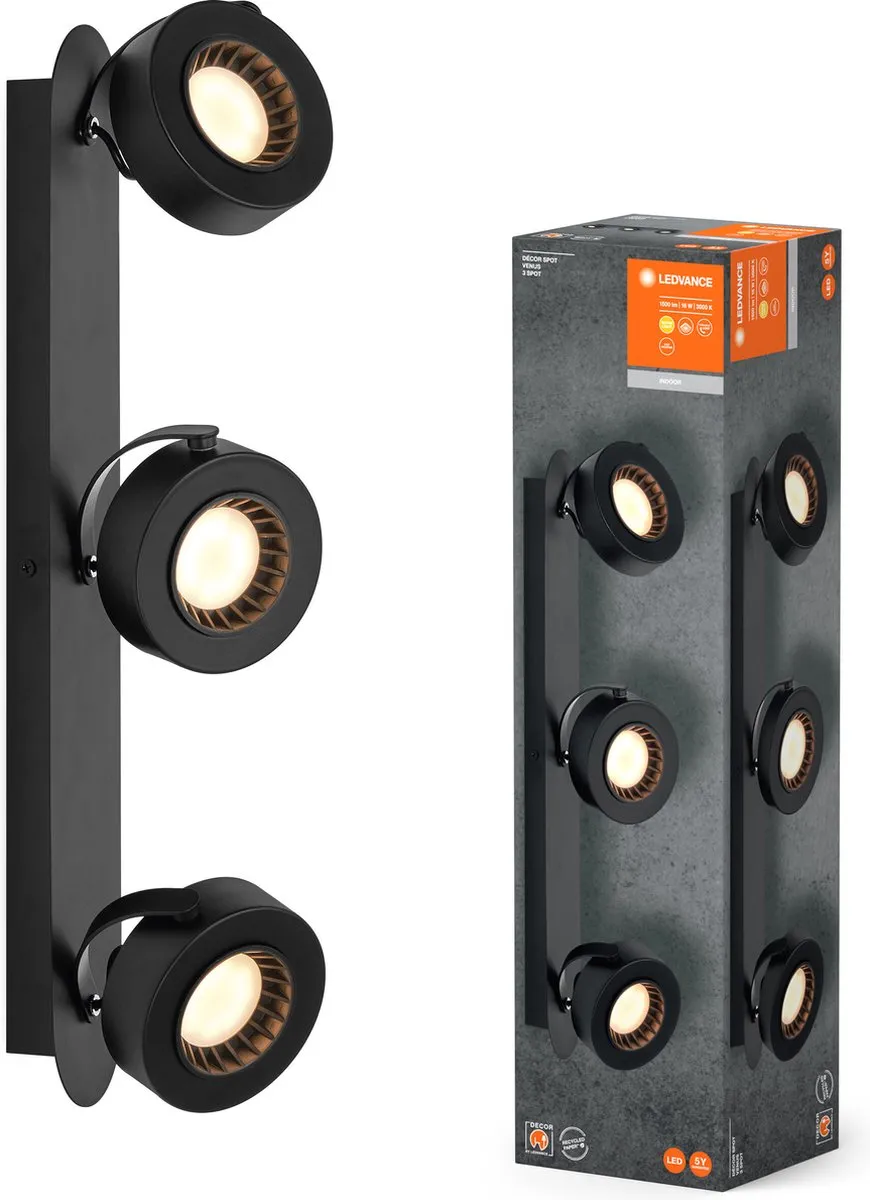 LEDVANCE Decor Spot Venus 16W 650lm - Zwart