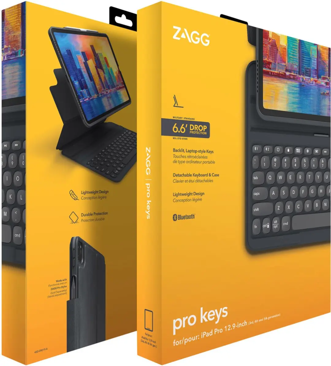 ZAGG Pro Keys Keyboard Bookcase Apple iPad Pro 12.9" - Zwart - afbeelding 6 van 6