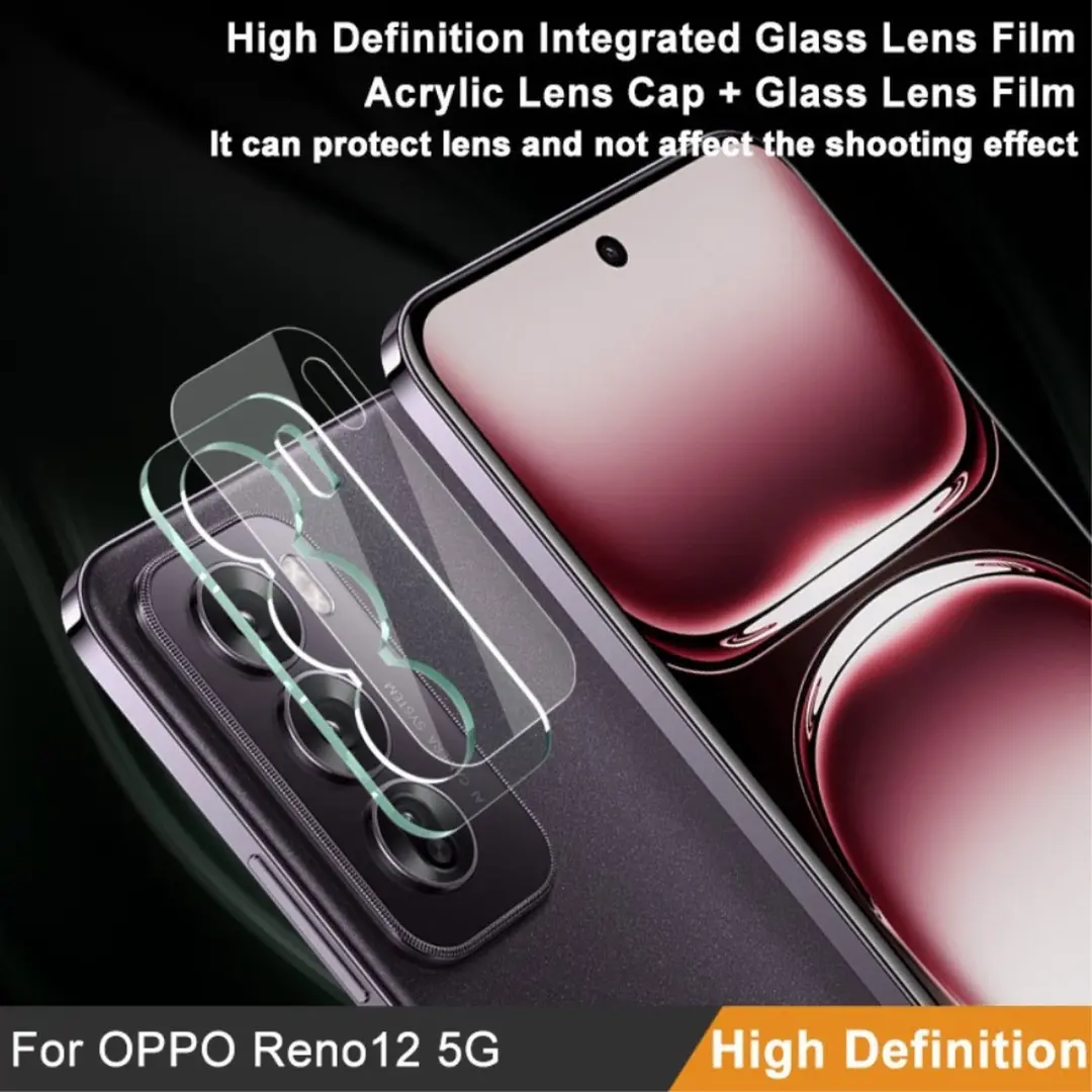 Imak 9H Tempered Glass Camera Lens Protector - OPPO Reno12 - Transparant