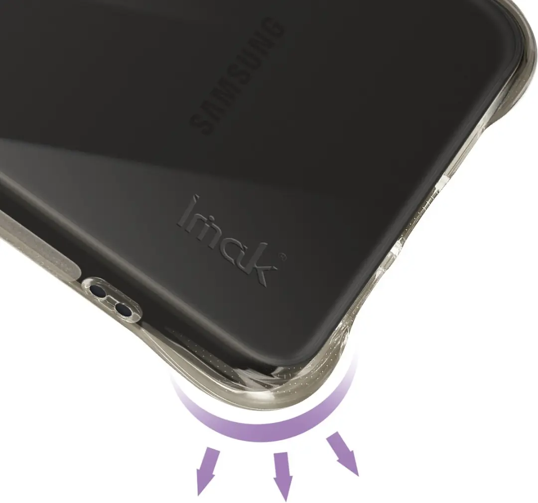 Imak Hoesje BACK-217820 Samsung Galaxy S25 Edge - Transparant zwart