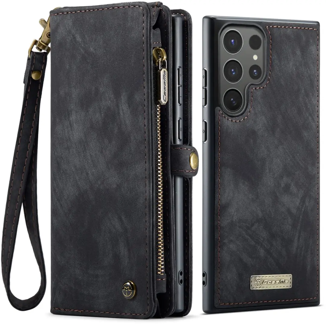 Caseme 008 Hoesje Samsung Galaxy S26 Ultra - 2-in-1 Book Case - 8 Pasjes - Zwart