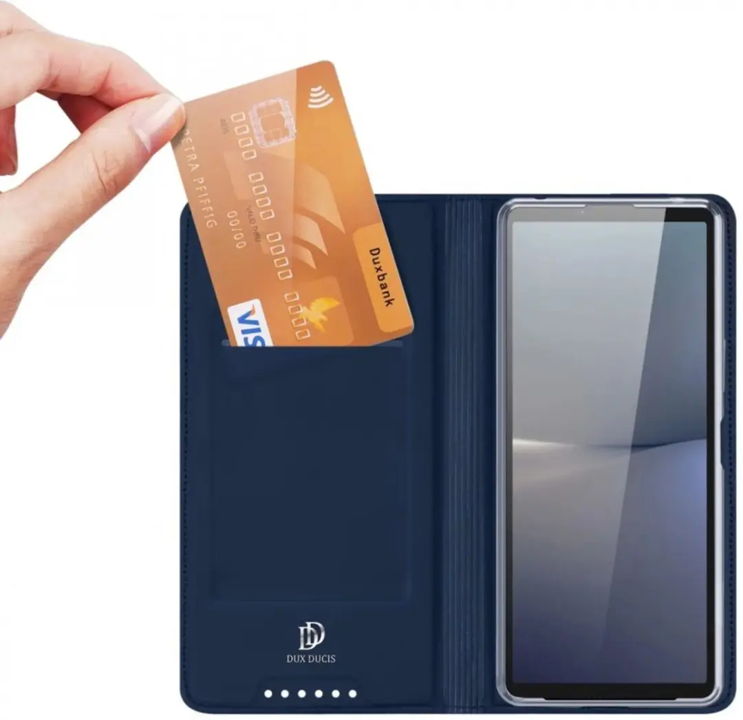 Dux Ducis Telefoonhoesje FOLIO-PRO-BL-XP106 - Sony Xperia 10 VI - Donkerblauw
