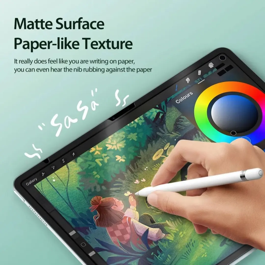 Dux Ducis Nano Paper Screenprotector iPad Air 13 (2024) - 13 Inch - Zwart/Transparant