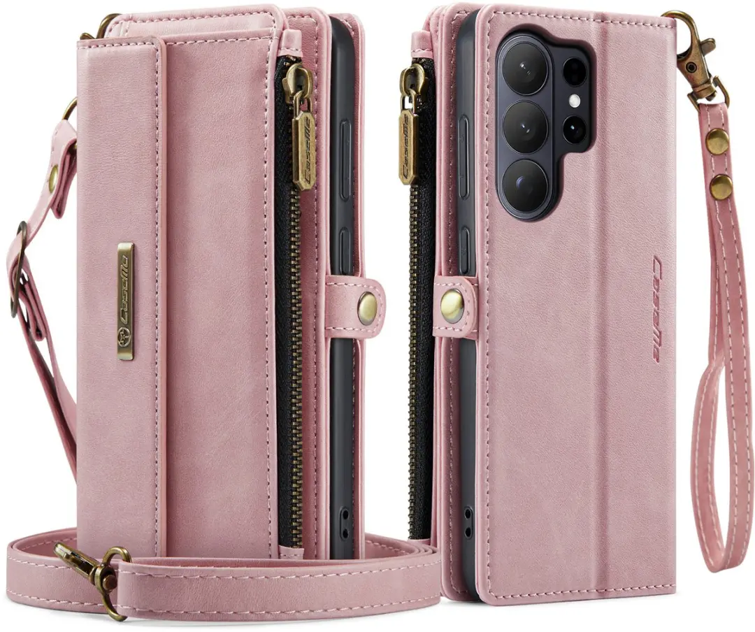 Caseme Hoesje Galaxy S26 Ultra Portemonnee - 9 Pasjes - Lichtroze