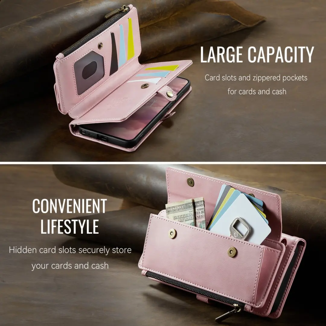 Caseme Hoesje Galaxy S26 Ultra Portemonnee - 9 Pasjes - Lichtroze
