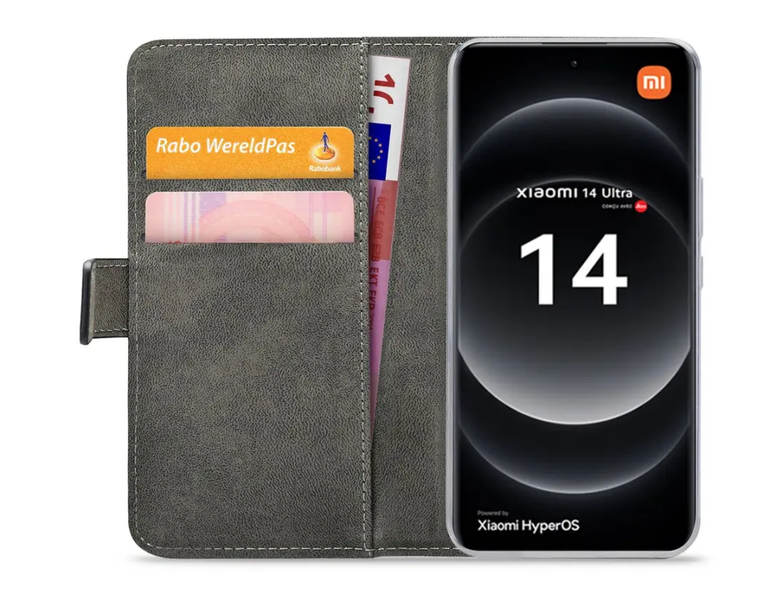 Mobilize Classic Gelly Wallet Bookcase Xiaomi 14 Ultra - Zwart
