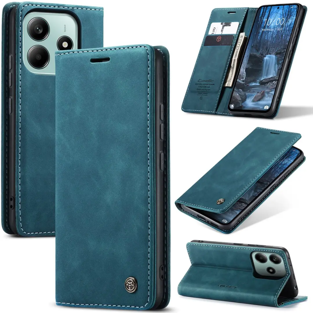 Caseme Magnetische Flip Wallet Case Blauw