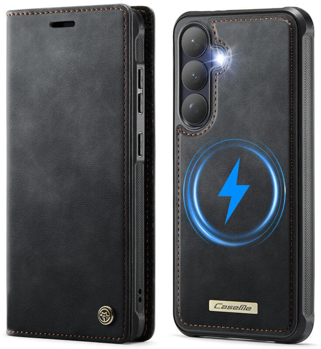 Caseme Luxe 2-in-1 Portemonneehoes Backcover Galaxy S26+ - Zwart