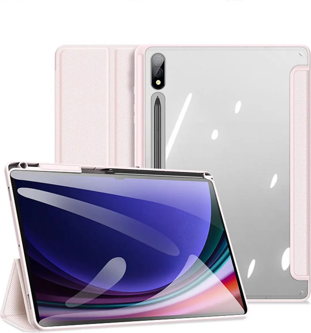 Dux Ducis Toby Series Tablethoes Samsung Galaxy Tab S10 Plus - Roze