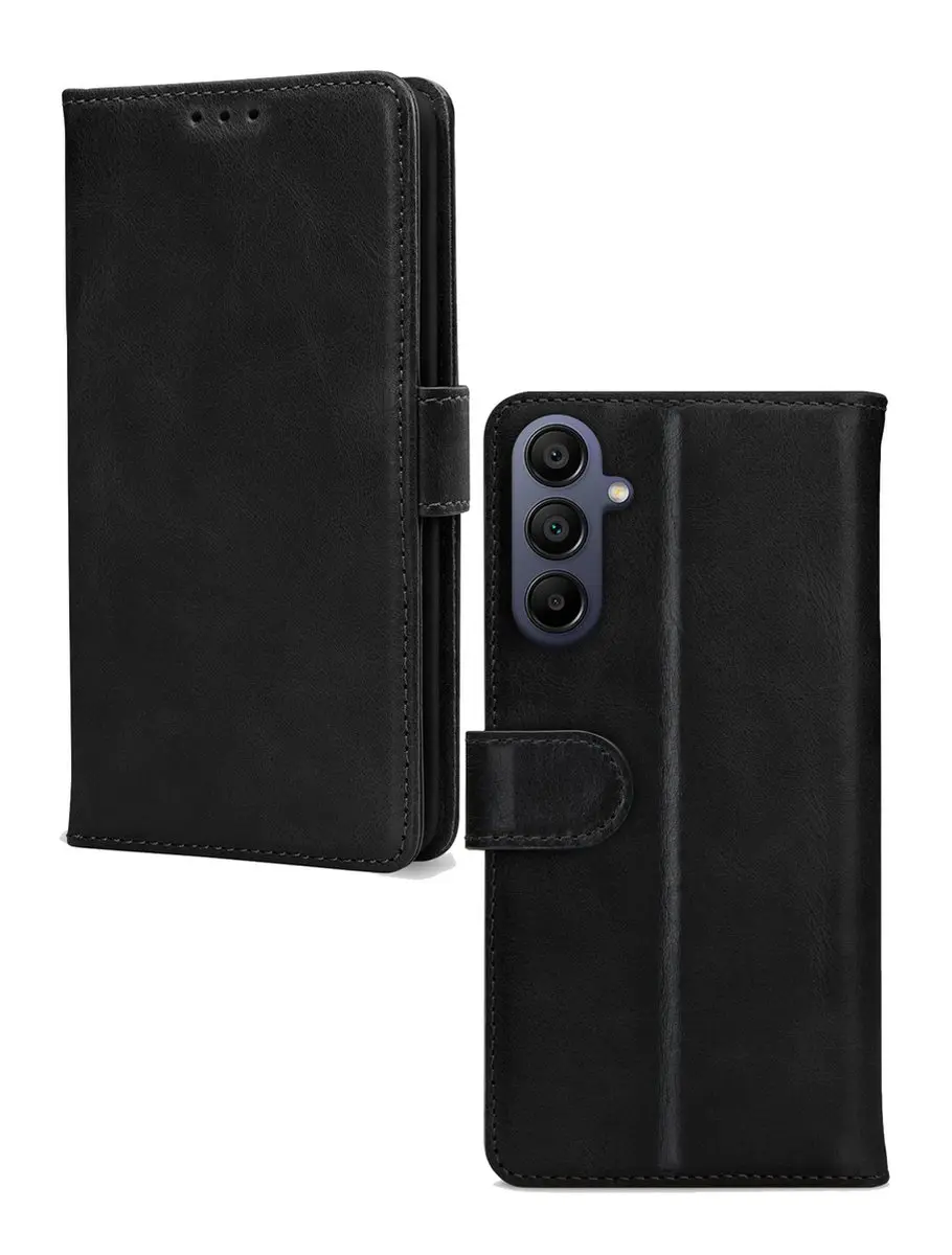 Mobilize Bookcase Hoesje Samsung Galaxy A15 - 4 Pasjes - Zwart