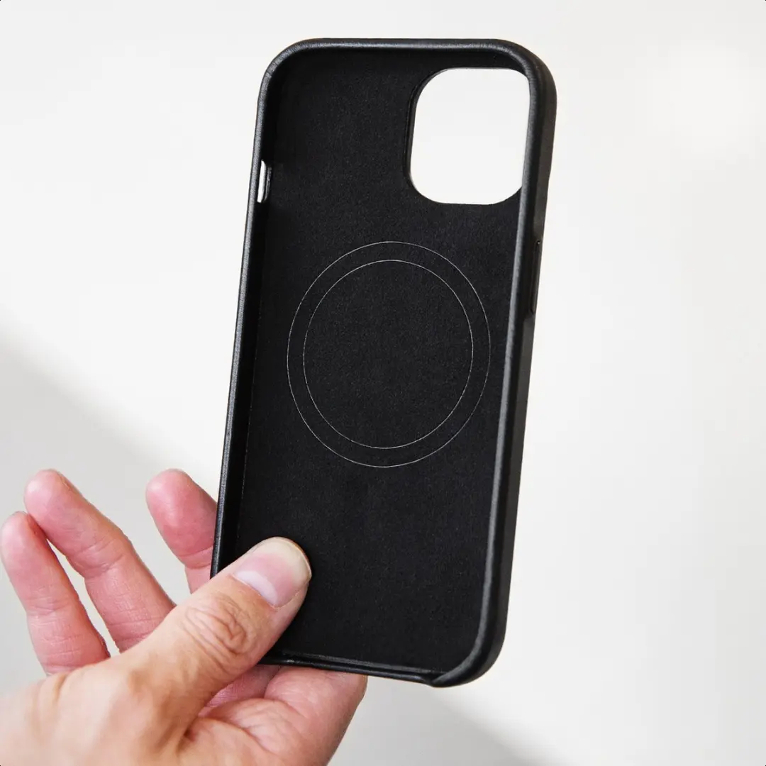 Mobilize iPhone 15 Plus Hoesje Echt Leer - Zwart - MOB-MCPLCB-IPH15P