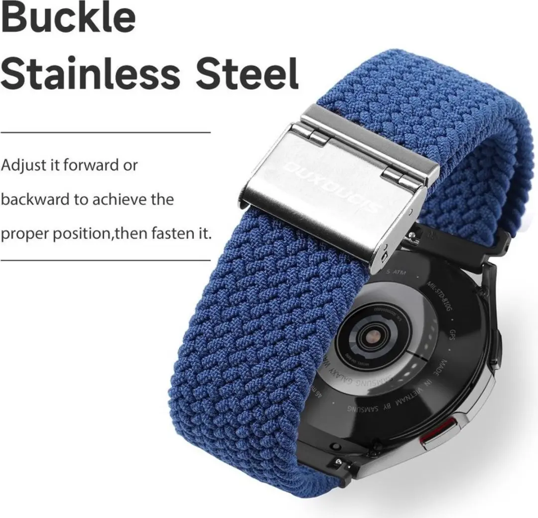 Dux Ducis Smartwatch Band Blauw 20mm - Samsung Galaxy Watch - afbeelding 6 van 6