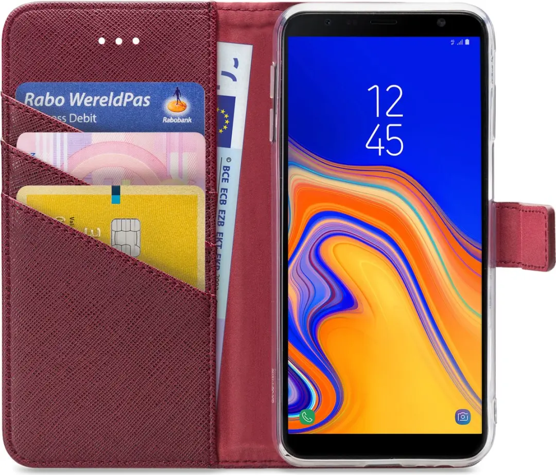 My Style MSFWLT1041 Telefoonhoesje Samsung Galaxy J6+ - Bordeaux