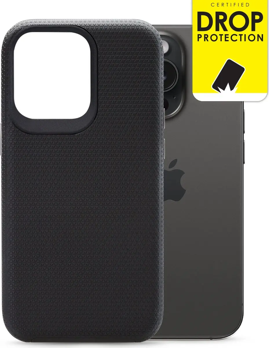 My Style Tough Backcover MSTCS1078 iPhone 15 Pro Hoesje - Zwart