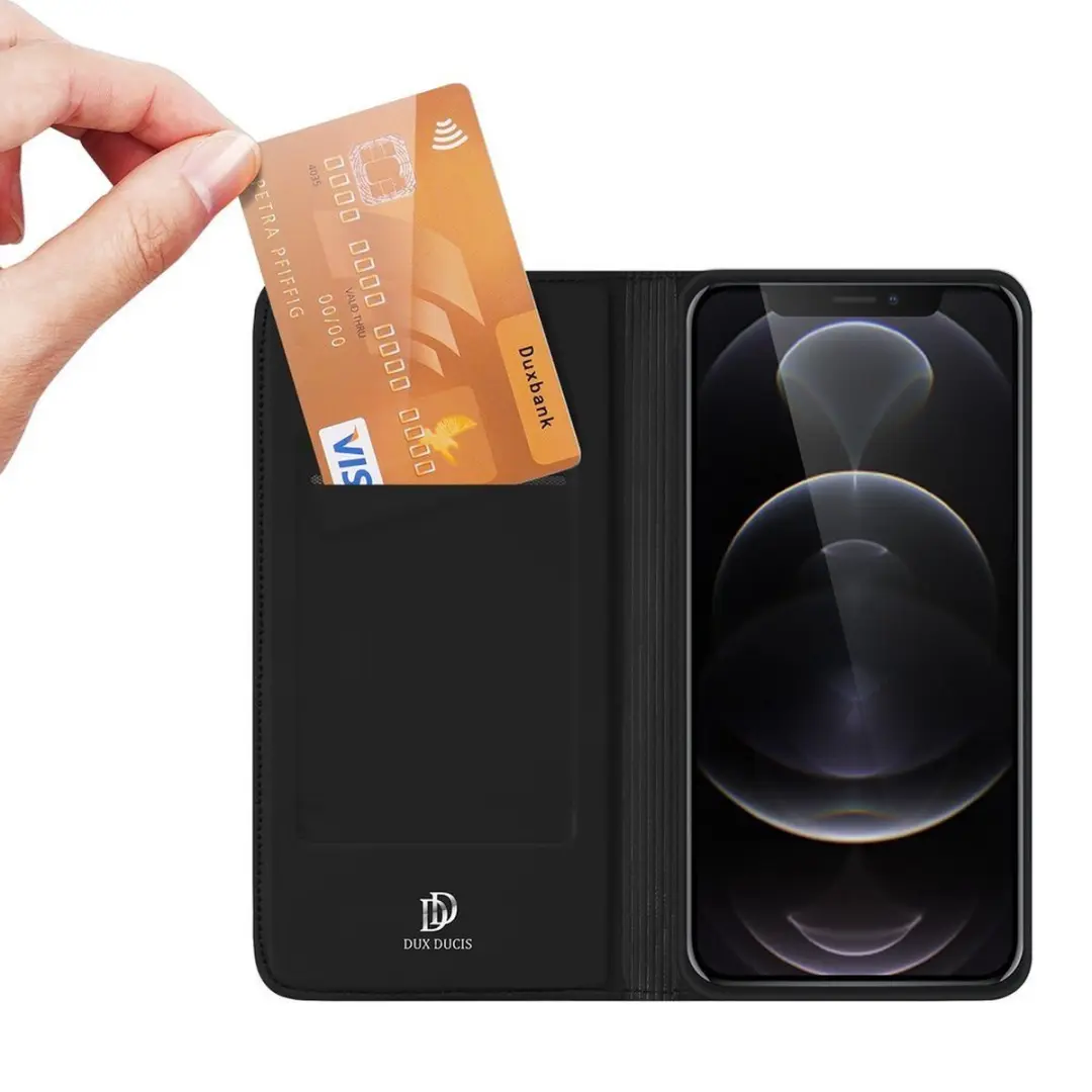 Dux Ducis Wallet Case Slimline IP13PM-07 - iPhone 13 Pro Max - Zwart