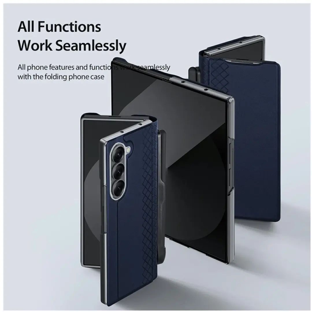 Dux Ducis Hoesje Samsung Galaxy Z Fold 7 - Blauw