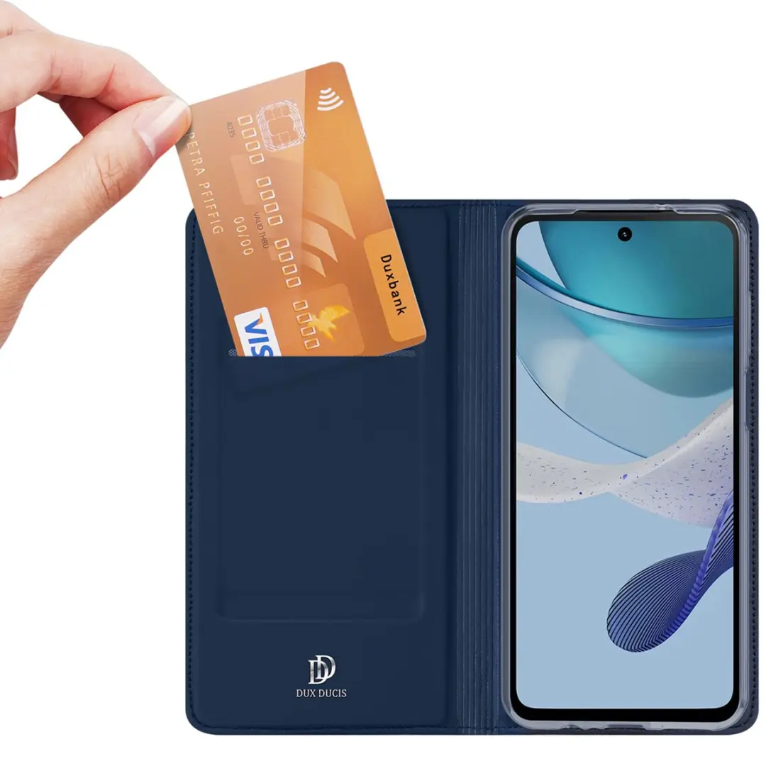 Dux Ducis Skin Pro Moto G53 Hoesje Portemonnee - Blauw FOLIO-PRO-BL-MG153