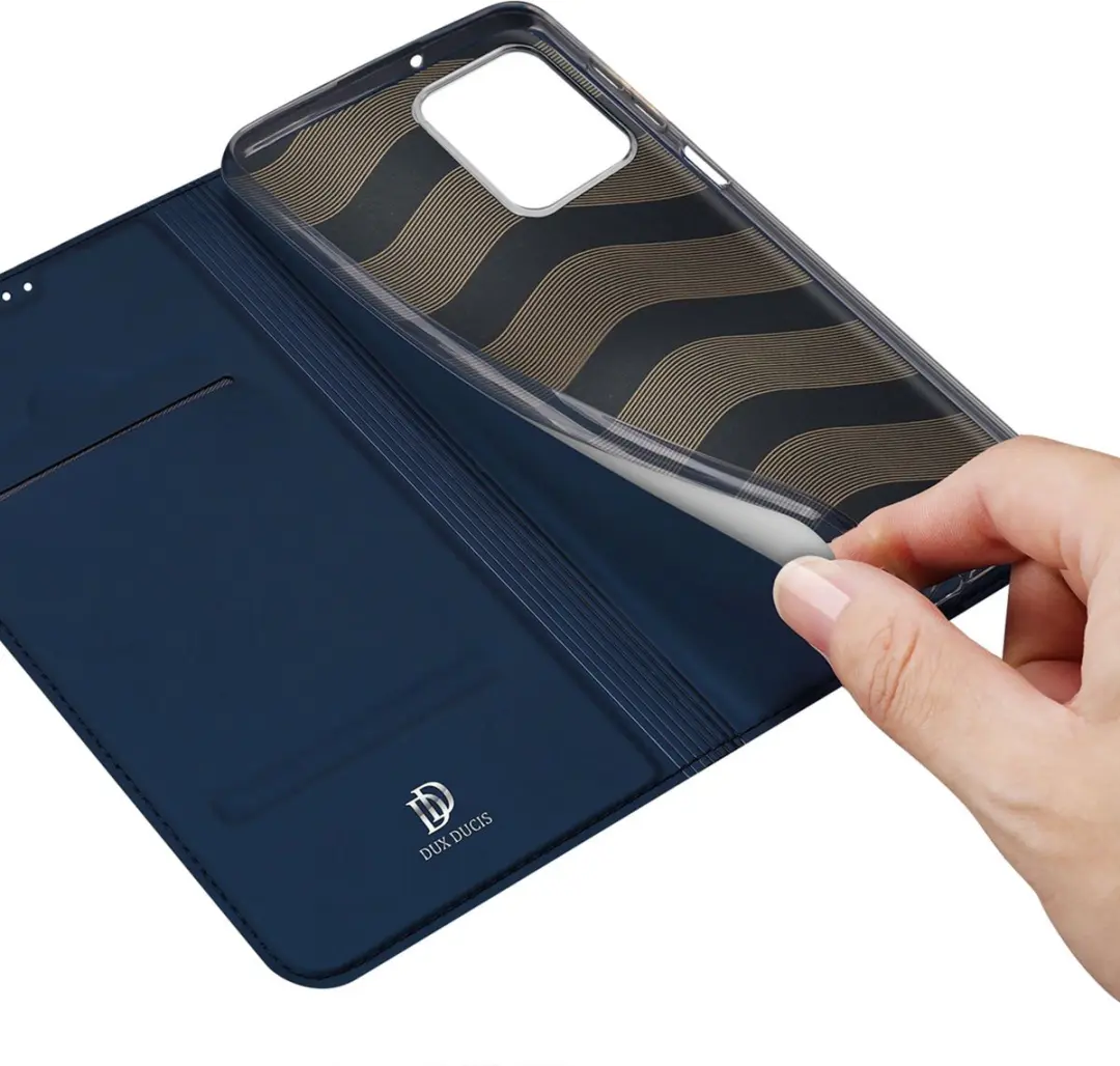 Dux Ducis Skin Pro Moto G53 Hoesje Portemonnee - Blauw FOLIO-PRO-BL-MG153 - afbeelding 6 van 6