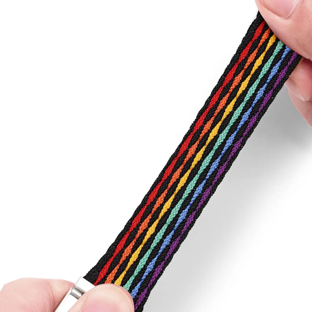 Dux Ducis Apple Watch Band - Gevlochten - Donkere Strepen - One Size - afbeelding 6 van 6