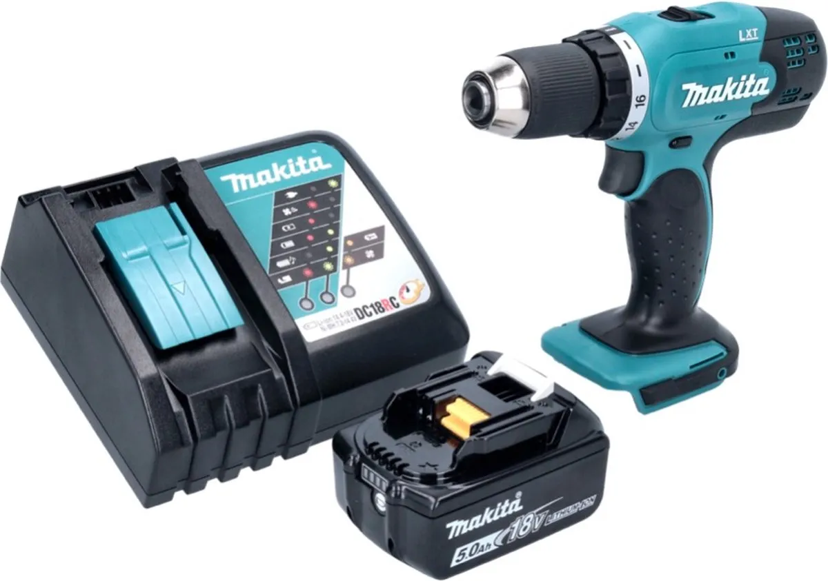 Makita DDF453RT1 Accuboormachine 18V 42Nm - 1x 5.0Ah Accu