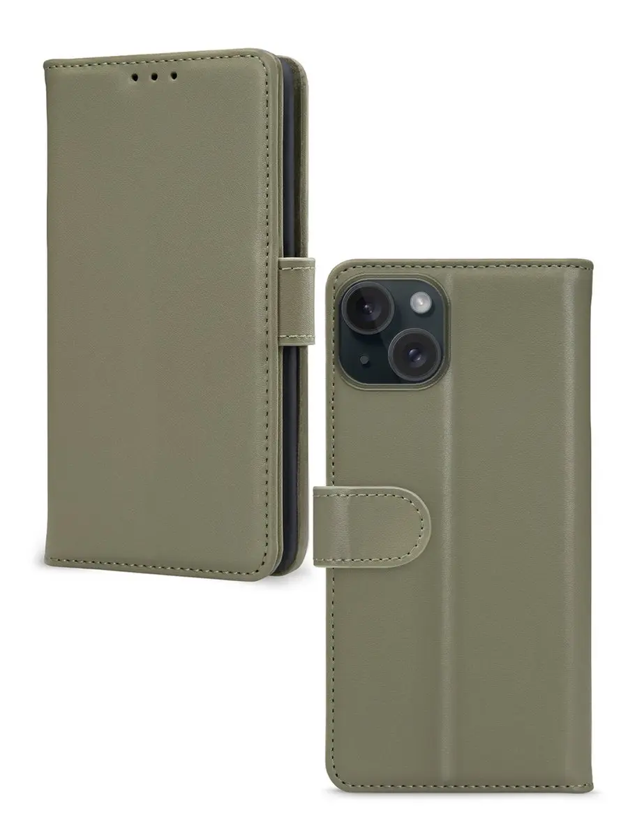 Mobilize Premium Gelly Wallet Bookcase iPhone 15 - Groen - afbeelding 6 van 6