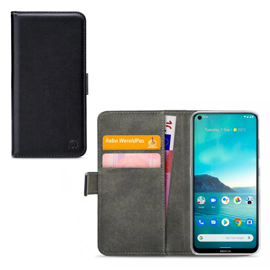 Mobilize Classic Gelly Wallet Bookcase Nokia 3.4 - Pasjeshouder Zwart