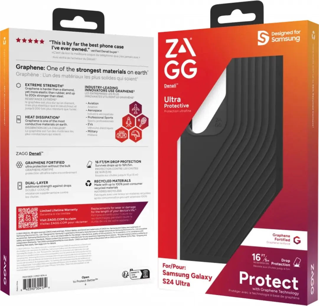 ZAGG Denali Samsung Galaxy S24 Ultra Hoesje 702313625 - Zwart