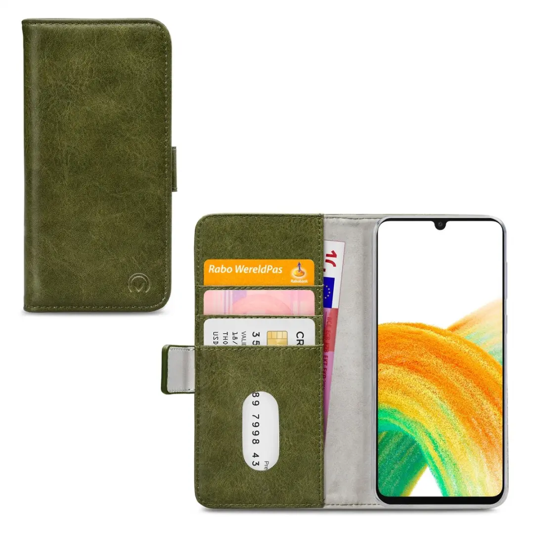 Mobilize Elite Gelly Bookcase Portemonnee Galaxy A33 - Groen