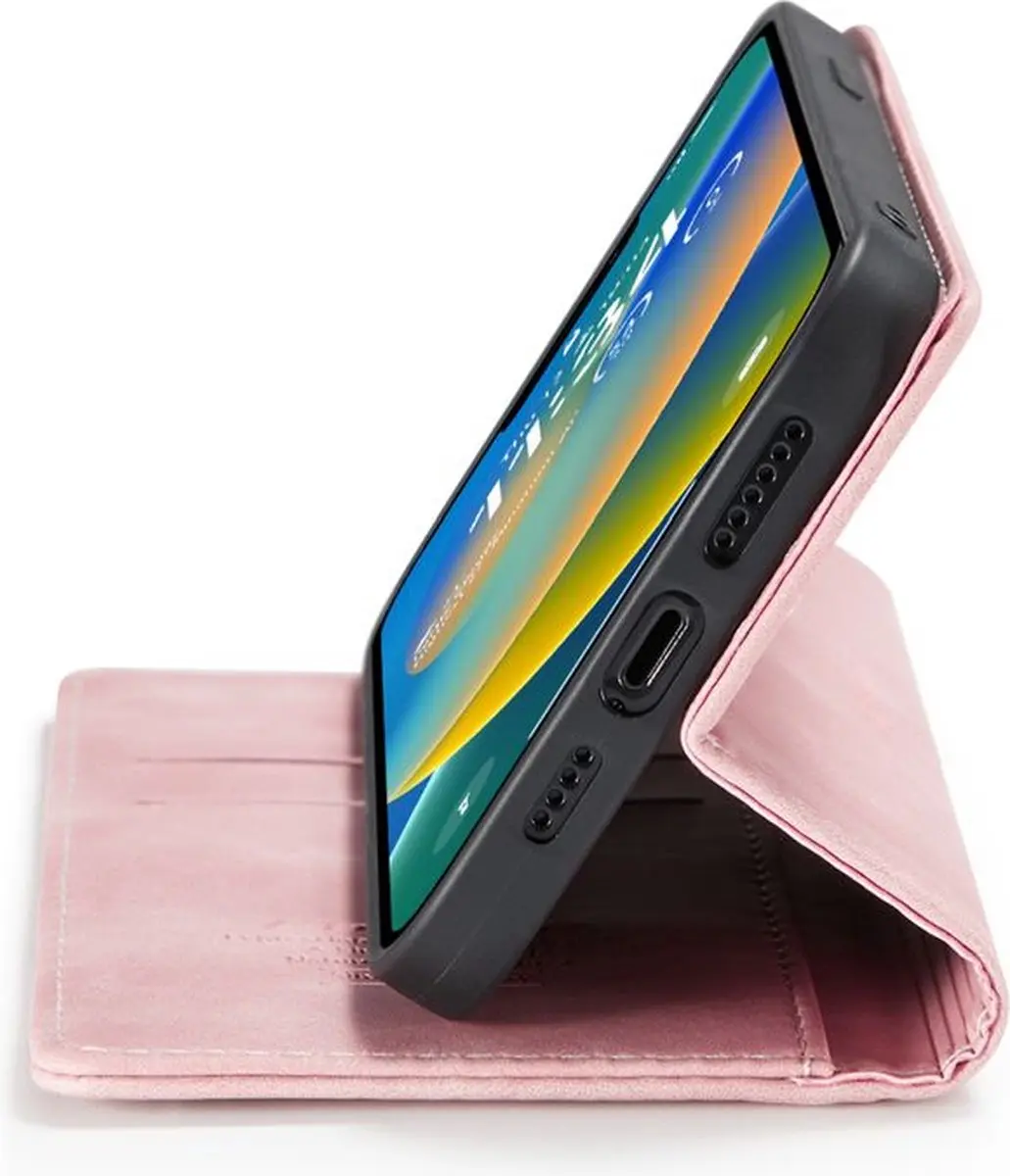 Caseme Retro Wallet Case CSM-37177 - iPhone 14 - Roze