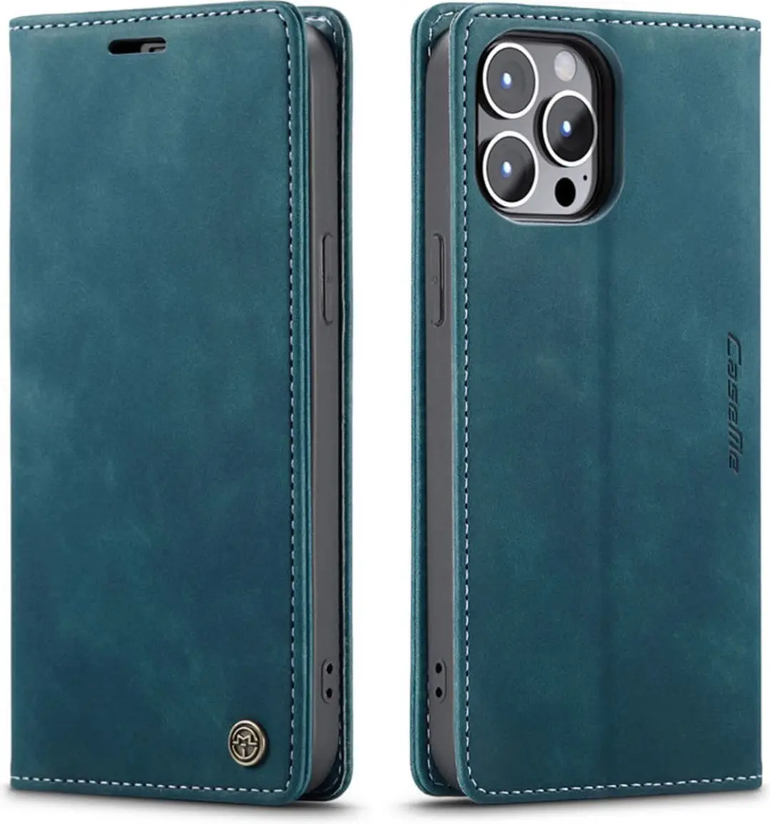 Caseme iPhone 13 Pro Wallet Book Case IP13P-40 - Donkerblauw