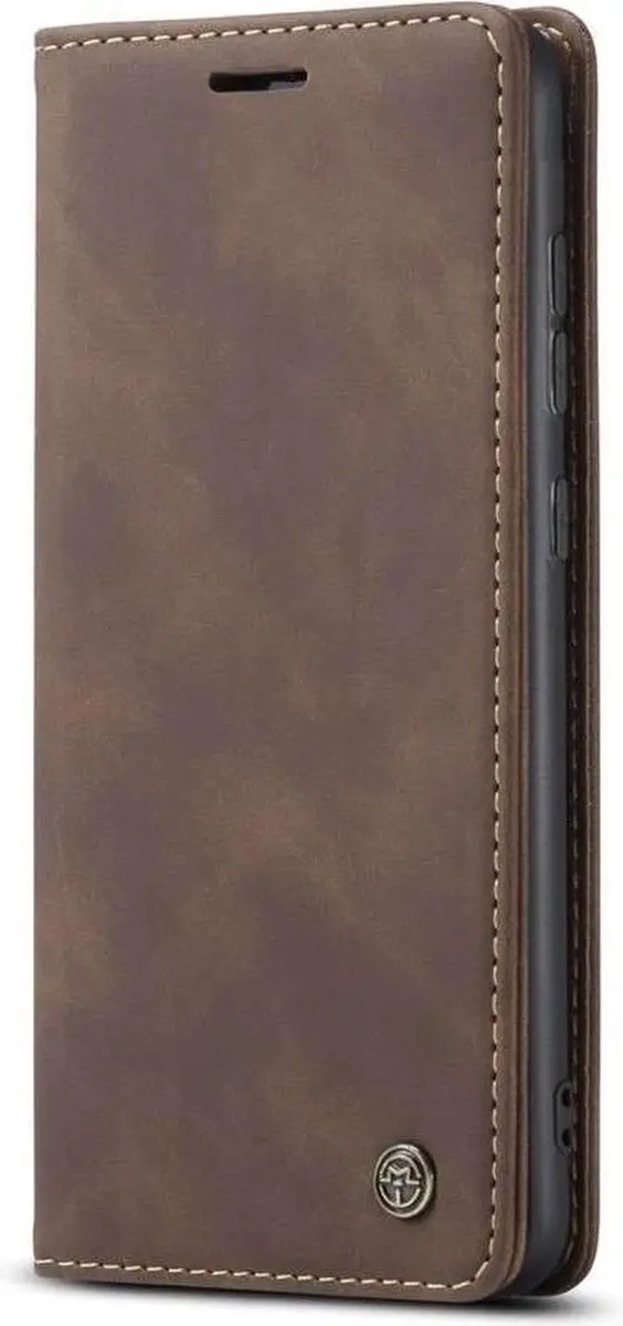 Caseme Retro Wallet Hoesje - Samsung Galaxy A42 - Coffee - 2 Pasjes